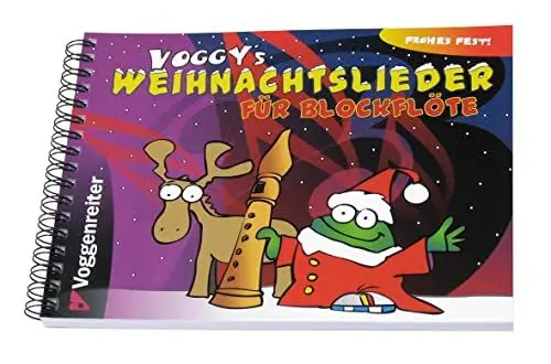 Produktbild: Voggy's Weihnachtslieder für Blockflöte: Weihnachten mit dem kleinen Voggy und der Blockflöte