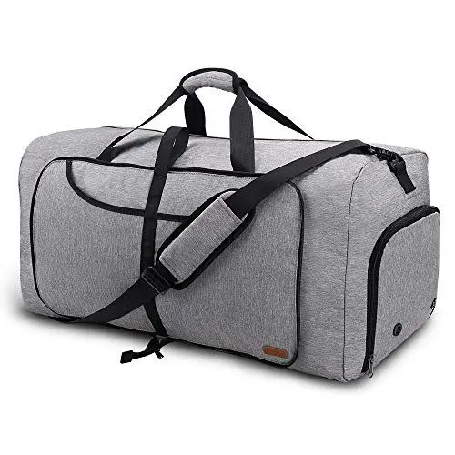 Produktbild: Vogshow Reisetasche große Faltbare 100L, Weekender Übernachtungstasche Seesack wasserdicht Sporttasche mit Schuhfach für Männer und Frauen