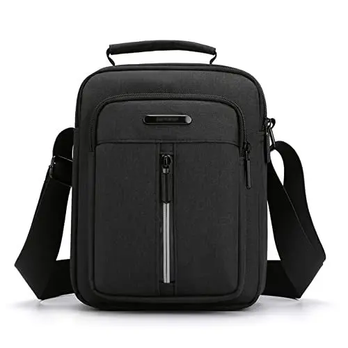 Produktbild: Vohoney Umhängetasche Brusttasche Herren-Schultertaschen Crossbody Schultertasche Handytasche Messenger Bag Herrentasche Shulder Bag (Grau Schultertasche)