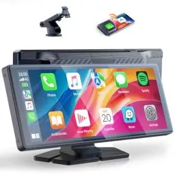 Produktbild: Volam 9.26 Zoll CarPlay Bildschirm,Tragbares Autoradios kompatibel mit Apple CarPlay&Android Auto Car Stereo,IPS Touch Screen,Digital Receiver mit siri/GOO-gle,GPS Navigation,Bluetooth,Mirror Link,FM
