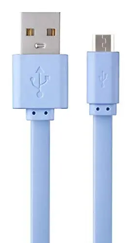 Produktbild: Volkano Slim Series CAB343-BBL USB-Kabel (USB auf Micro-USB), 1 m