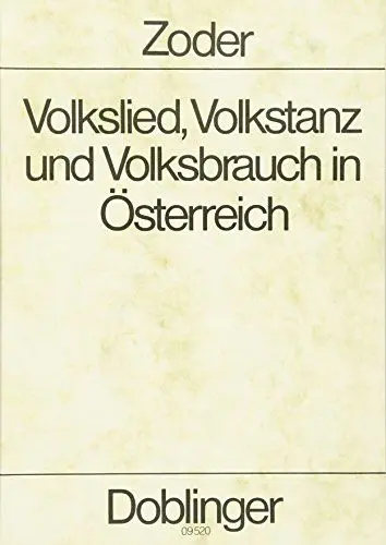 Produktbild: Volkslied, Volkstanz und Volksbrauch in Österreich
