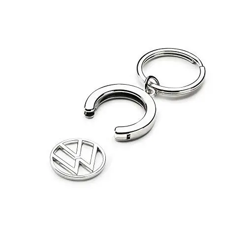 Produktbild: Volkswagen 000087010BT Schlüsselanhänger Pfandchip Einkaufswagenchip Keyring Anhänger, mit neuem VW Logo