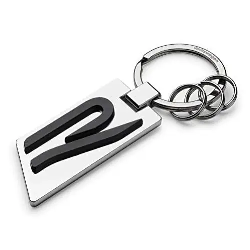 Produktbild: Volkswagen 5H6087010 Schlüsselanhänger Original R Logo Metall Silber/Chrom/Schwarz, M