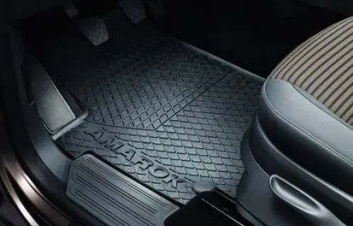 Produktbild: Volkswagen Original Gummi Fußmatten Set VW Amarok 4-teilig vorn+hinten schwarz Doppelkabine 2H1061500A 82V