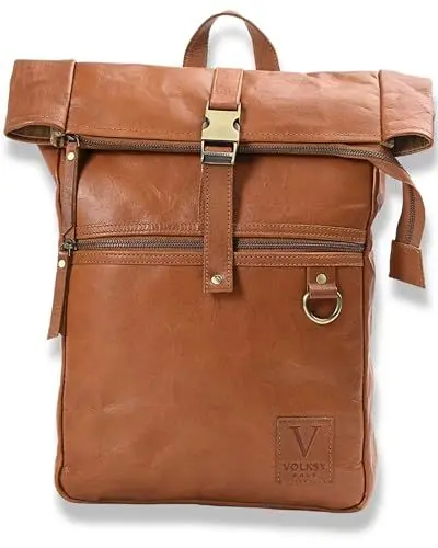 Produktbild: Volksy Bags Lederrucksack für Damen | Eleganter Damenrucksack für jede Gelegenheit | großer Rucksack aus Echtleder | Rucksack Berlin M