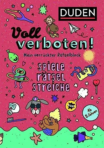 Produktbild: Voll verboten! Mein verrückter Rätselblock 2 – Ab 8 Jahren: Spiele – Rätsel – Streiche