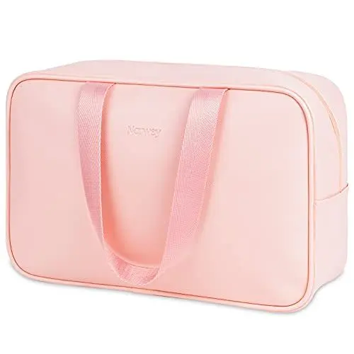 Produktbild: Volle Größe Kulturbeutel Große Kosmetiktasche Reise Make-up Taschen Organizer für Damen und Frauen (Rosa)