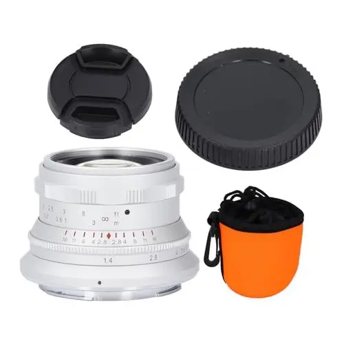 Produktbild: Vollformat-Objektiv mit Manueller Fokussierung, 35 Mm F1,4 Kamera-Porträtobjektiv mit Großer Blende für Z-Mount für Z30 Z5 Z6 Z6II Z7 Z7II Z8 Z9 ZFC (White)