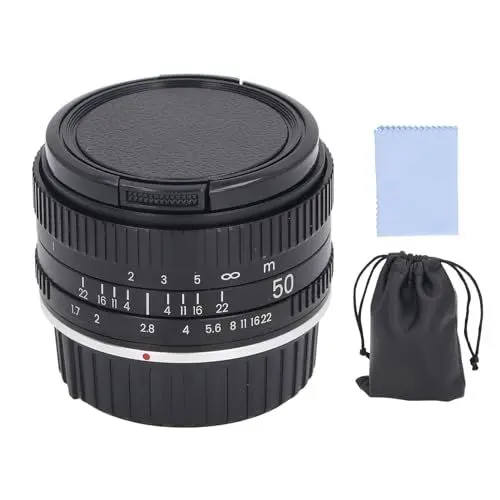 Produktbild: Vollformat-Objektiv mit Manueller Fokussierung, 50 Mm F1,7 Kamera-Porträtobjektiv mit Großer Blende für Spiegellose DSLR-Kameras mit F-Mount