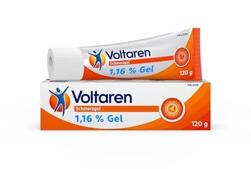 Produktbild: Voltaren Schmerzgel 11,6 mg/g bei Muskelschmerzen, Nackenschmerzen, Gelenkschmerzen und Rückenschmerzen, diclofenac Schmerzgel, 120 g