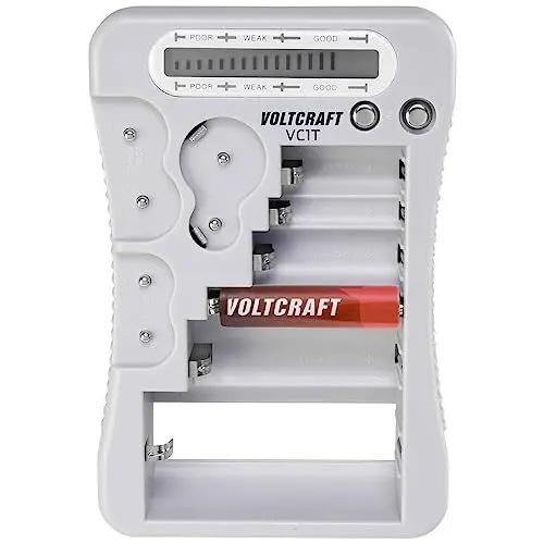 Produktbild: VOLTCRAFT Batterietester VC1T Messbereich (Batterietester) 1,5 V, 3 V, 6 V, 9 V Batterie VC-12613270