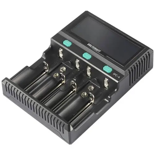 Produktbild: VOLTCRAFT IPC-4 Rundzellen-Ladegerät LiIon, LiFePO, NiMH, NiCd, LiFePO4 A, Mignon (AA), Micro (AAA), Mini (AAAA), Baby