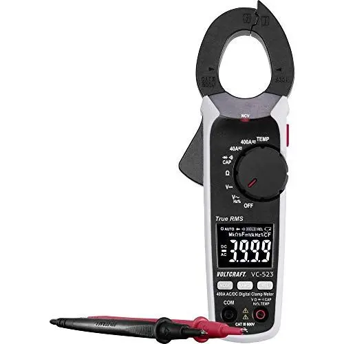 Produktbild: VOLTCRAFT VC-523 Stromzange digital CAT III 600 V Anzeige (Counts): 4000