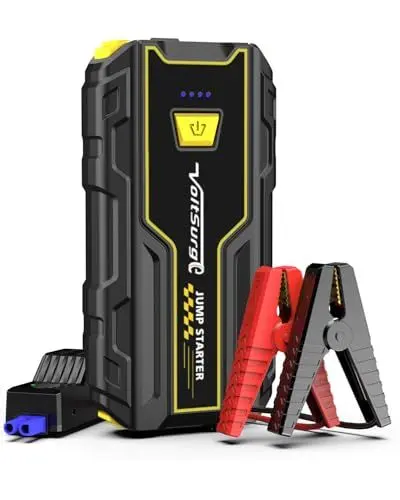 Produktbild: VoltSurge Starthilfe Powerbank, 4000A Auto Starthilfe Powerbank für 12V Jump Starter Starthilfe-Gerät für Autos, Kompakt und Tragbar, Starke Leistung (4000A)