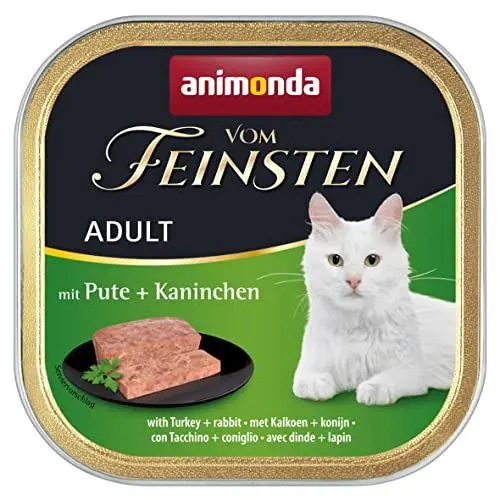 Produktbild: vom Feinsten Katzenfutter nass mit Rind + Huhn (32 x 100g), Katzenfutter nass ohne Getreide und Zucker von animonda, mitfrischen, fleischlichen Zutaten
