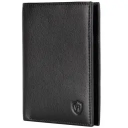 Produktbild: VON HEESEN Leder Geldbörse Herren mit Münzfach & RFID Schutz I Echtleder Geldbeutel für Männer & Damen I Portemonnaie Brieftasche Wallet Portmonee (Schwarz, MIT MÜNZFACH)