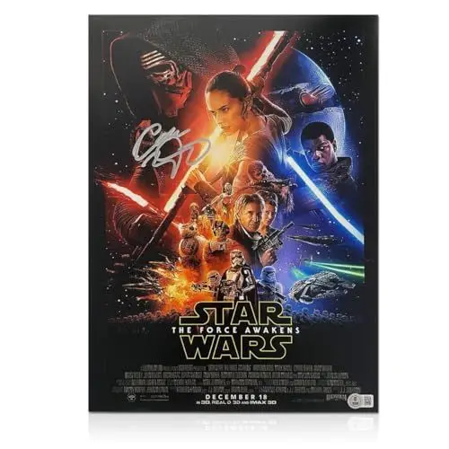 Produktbild: Von Adam Driver signiertes Star Wars-Poster: Das Erwachen der Macht
