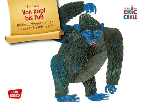 Produktbild: Von Kopf bis Fuß. Kamishibai Bildkartenset: Entdecken - Erzählen - Begreifen: Bilderbuchgeschichten. Fröhlicher Bewegungsspaß: mit Büffel, Affe und ... für unser Erzähltheater)