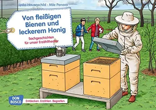 Produktbild: Von fleißigen Bienen und leckerem Honig. Kamishibai Bildkartenset: Entdecken - Erzählen - Begreifen: Sachgeschichten (Sachgeschichten für unser Erzähltheater)