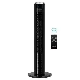 Produktbild: VonHaus 87 cm Turmventilator, Elektroventilator, Schwenkender Ventilator Leise für Jeden Raum, Ventilator mit Fernbedienung, Bodenventilator mit 2 Geschwindigkeiten, 2-Jahres-Versprechen