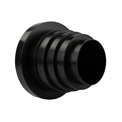 Produktbild: VONLIS® Universal Reduzierstück Lüftungssysteme Ø 80 100 110 120 125 150 mm Lüftungskanal Übergang Ventilation schwarz