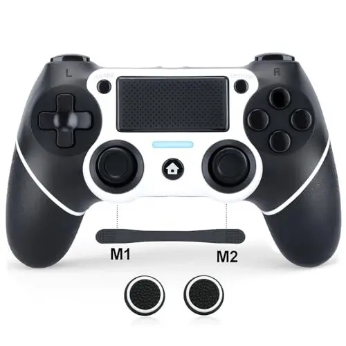 Produktbild: VooFun Wireless Controller Kompatibel mit PS4 Pro Slim, Bluetooth Gamepad mit Dual Vibration,6-Achsen Sensor, Touchpad, Stereo Kopfhörerbuchse, Turbo,1000mAh Akku, Gaming Controller Kompatibel für PS4