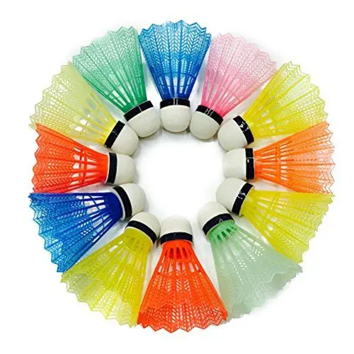 Produktbild: VORCOOL 12 Stücke Sportfederbälle Nylon Federtraining Badminton Durable für Ball Trainingsübung Gym Fitness Spiel