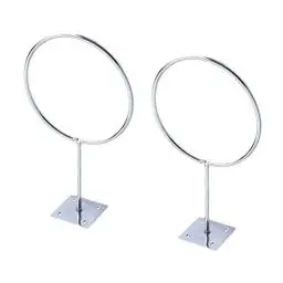 Produktbild: VORCOOL 2 STÜCKE Edelstahl Wandhalterung Sport Ball Rack Display Ball Halter für Basketball Fußball Fußball Volleyball Übungsball Medizinball (Silber)