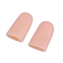 Produktbild: VORCOOL Fingerschutz Silikon Finger Hülsen Schutz Finger Zellen für Schützende Gebrochene Finger 1.3x4cm 2 Stück (Hautfarbe)