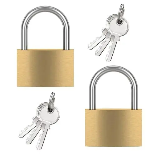 Produktbild: Vorhängeschloss mit Schlüssel 30mm Klein Schlösser mit Schlüssel 2 Stück Mini Kofferschloss mit Schlüssel für Koffer Schränke
