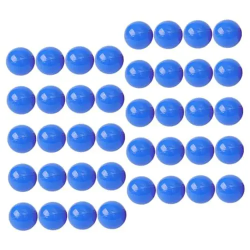 Produktbild: VOSAREA 100St Lotteriekugel plastikball kunststoffball hüpfball игрушки plastikkugel toy Spielball Hüpfburg farbige Kugeln Pitbälle Ball für die Lotterie Requisiten für Barspiele PVC Blue