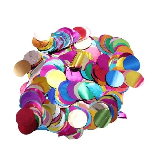 Produktbild: VOSAREA Farbiges Hochzeitskonfetti Runde Zuschnitte 1 5 Mm Hochzeits-bastelpapier Feierliche Stimmung Geeignet Für Jahrestage Geburtstage Valentinstag