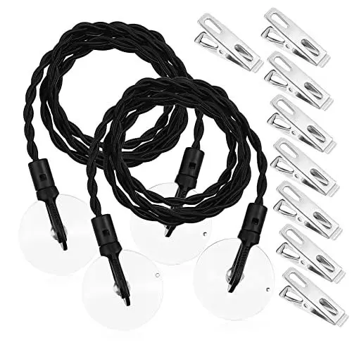 Produktbild: VOSAREA 2 Pcs Einziehbare Reise Wäscheleinen Tassen Clips Kompakte Camping Zubehör Für Den Außenbereich