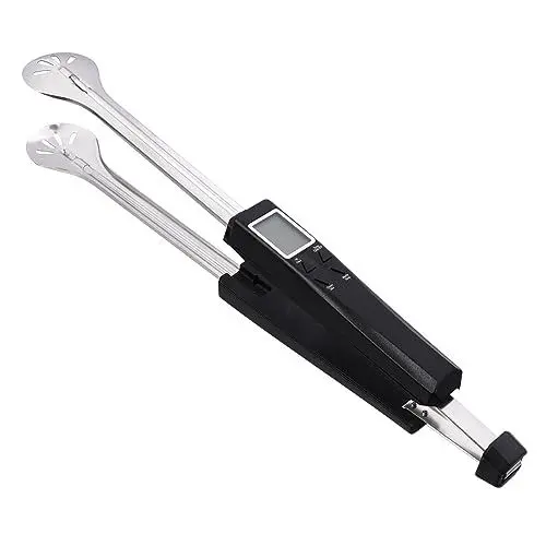 Produktbild: VOSAREA 1 Set Grillzange mit Thermometer 2 in 1 Backthermometer Steakklemme Küche Zange Grillzange mit Sonde