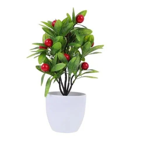Produktbild: VOSAREA 3 Sätze Glücksbaum Kunstpflanze Künstliche Pflanzen Simulation Pflanzenornament Nachgeahmte Topfpflanze Grün Eukalyptuspflanze Zimmerpflanzen Exquisites Bonsai-Ornament 2 Stück * 3