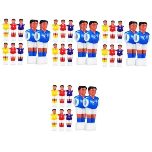 Produktbild: VOSAREA 4 Sätze 4 Sets Fußballmaschine Puppe Tischfußballspielzeug Tischfußball Ersatzspieler Tischfußballspieler Statuen Tischfußball Tischfußball Fußballspieler Tischfußball 8 Stück * 4