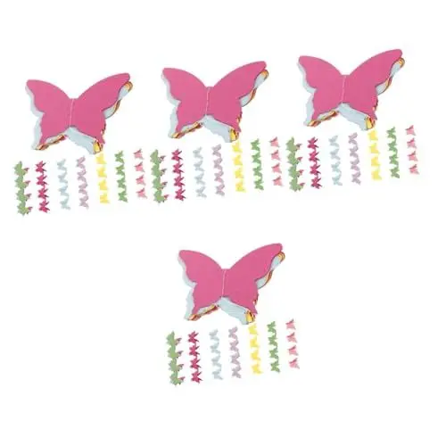 Produktbild: VOSAREA 4 Sätze Papierschmetterlingsdekoration Party Dekoration Girlandenbanner Aus Papier Lustiges Banner Girlanden Aus Papier Einzigartiges Banner Hochzeitsgirlanden- 5 Stück * 4