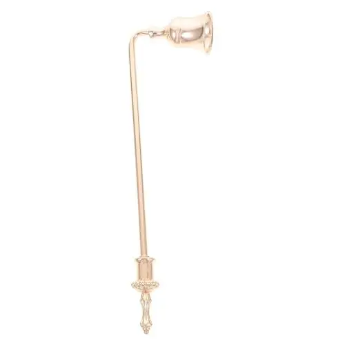 Produktbild: VOSAREA Aromatherapie-Kerzenlöscher kerzenzubehör Dochtschneider für Kerzen Soja automatischer Kerzenlöscher antiker Kerzenlöscher werkzeug Flammenlöscher Wohnaccessoire Aluminium Golden