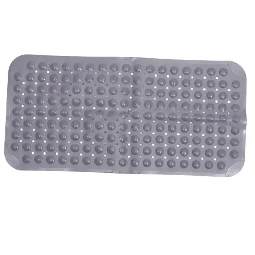 Produktbild: VOSAREA Badezimmermatte Antirutschmatte Teppich Badewannenmatte PVC-Matte Keine Bodenmatte Grey