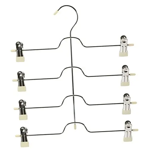 Produktbild: VOSAREA Hosen Kleiderbügel Soft Clips Multi-Layer Hose Rack Home Kleidung Organizer