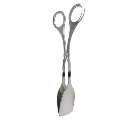 Produktbild: VOSAREA Küchenzange scherenzange grillzangen grill zangen steak knife grillpinzette steakmesser Kochen Scoop Kochzange rostfrei Fisch Pop Salatzange aus Edelstahl Lebensmittelclip Silver