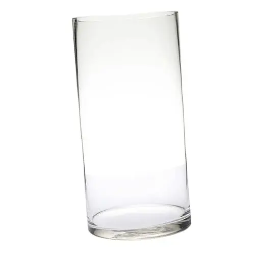 Produktbild: VOSAREA Kleine Vase Glasvase Zylinder Transparente Glasvase Durchmesser Elegante Blumenvase Für Tischdeko Hochzeitsdekoration Und Wohnzimmer Ideal Für Kleine Blumenarrangements Und