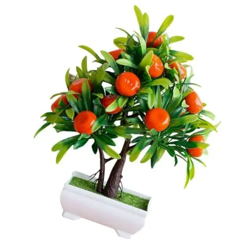 Produktbild: VOSAREA Künstlicher Obstbaum Bonsai-Baum-Set Künstliche Topfpflanze Realistisch Simuliertes Obst Künstliche Orangen