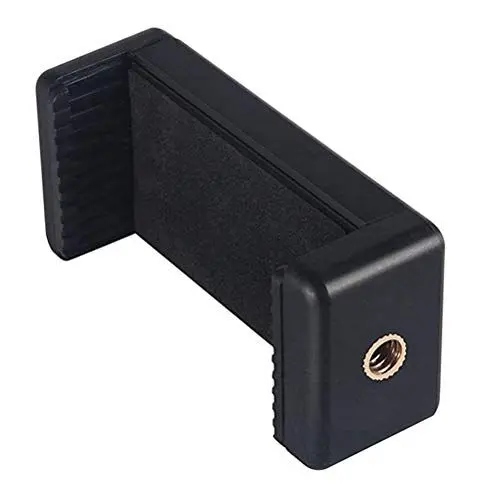 Produktbild: Vosarea Smartphone Clip Doppel Loch Handy Clip Stativ Stretching Clip Handy Halterung Adapter (schwarz)