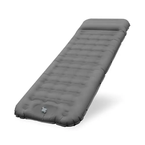 Produktbild: VOTUKU Isomatte Selbstaufblasend Camping Matratze, Bequem 12CM Verdicktes Aufblasbare Matratze mit Fußpresse Pumpe, Wasserdicht Luftmatratze Outdoor, Ultraleicht Schlafmatte für Wandern und Strand