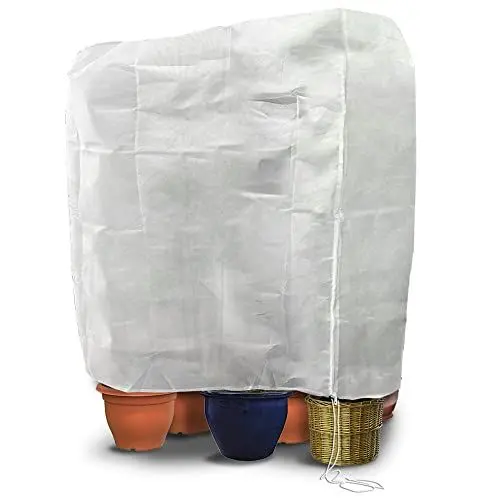 Produktbild: VOUNOT Winterschutz für Pflanzen Kübelpflanzen, Frostschutz Kübelpflanzensack mit Reißverschluss und Kordelzug, 150g/m², 250 x 360 cm