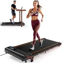 Produktbild: VOWVIT Laufband für Zuhause,Walking Pad Laufband mit LED Display 2-in-1 Laufband Schreibtisch 2.25HP Motor,1-6 km/h Geschwindigkeit,2 Jahre Garantie (7% Steigung mit 6km/h)