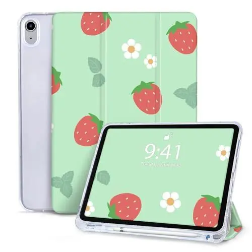 Produktbild: Vozehui 10.9 Zoll Hülle für iPad (A16) 11th Generation 11 Inch 2025＆iPad 10 Generation Hülle 2022 mit Bleistifthalter, Tri-Fold Ständer Schutzhülle Intelligente Gehäuse mit Automatische Weckfunktion