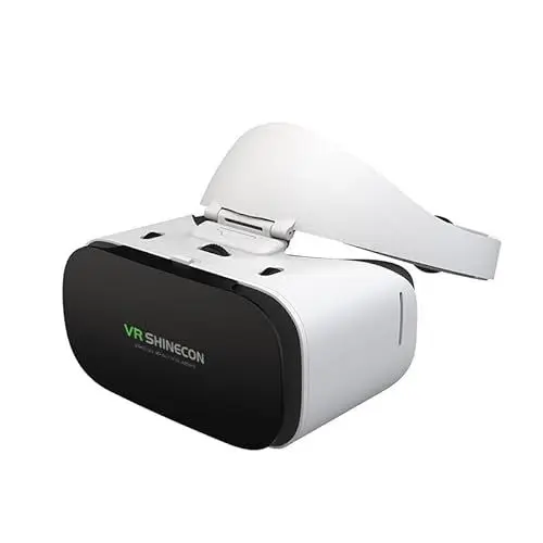 Produktbild: VR SHINECON 3D-VR-Headset für iPhone und Android-Handys – Virtual-Reality-Brillenset, kompatibel mit iPhone und Android mit 4,7–6,7 Zoll (11,9–17 cm)